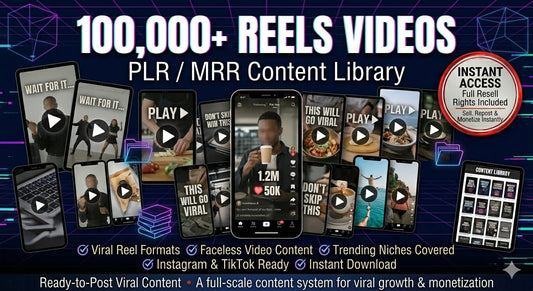 100 000 PLR/MRR VIDEOS