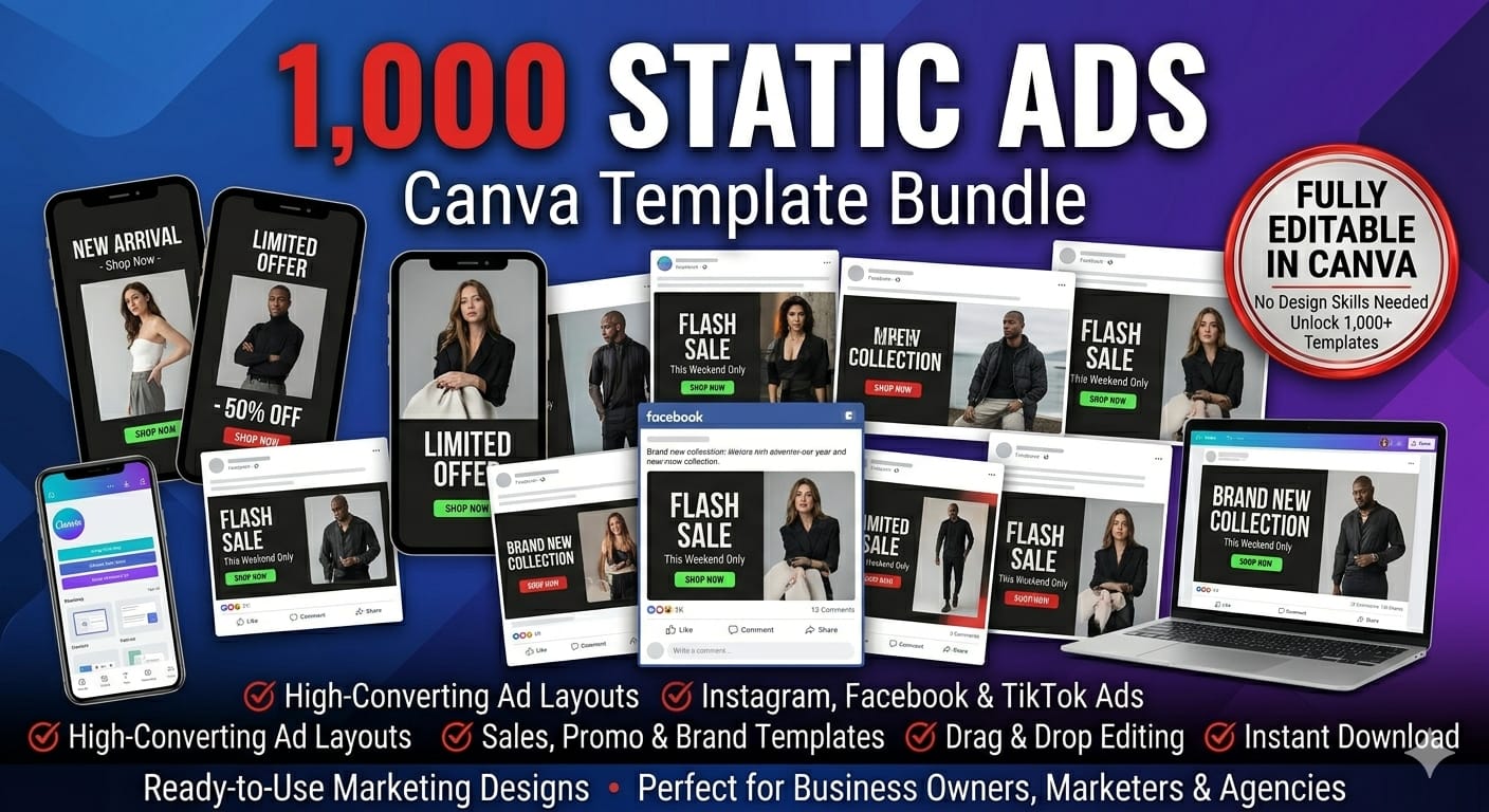 1000 STATIC ADS